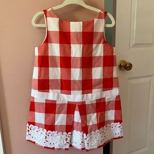 NWT Janie & Jack Red Checkered Dress size 2T